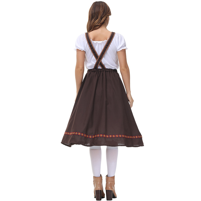 Womens Halloween Oktoberfest Costumes German Traditional Beer Carnival Dresses